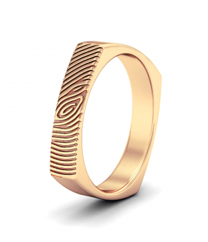 Кольцо с отпечатком пальца (Мод. 228)